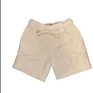 GIRLS KAHKI SHORTS AUSTIN CLOTHING CO SIZE 7 BOW TIE TAN SHORTS